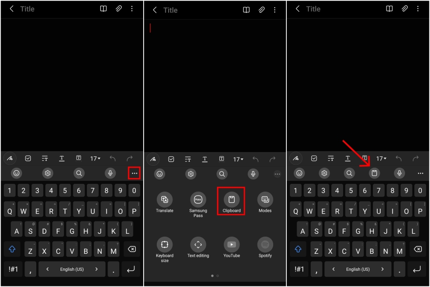 sử dụng clipboard trên các thiết bị One UI 6.1