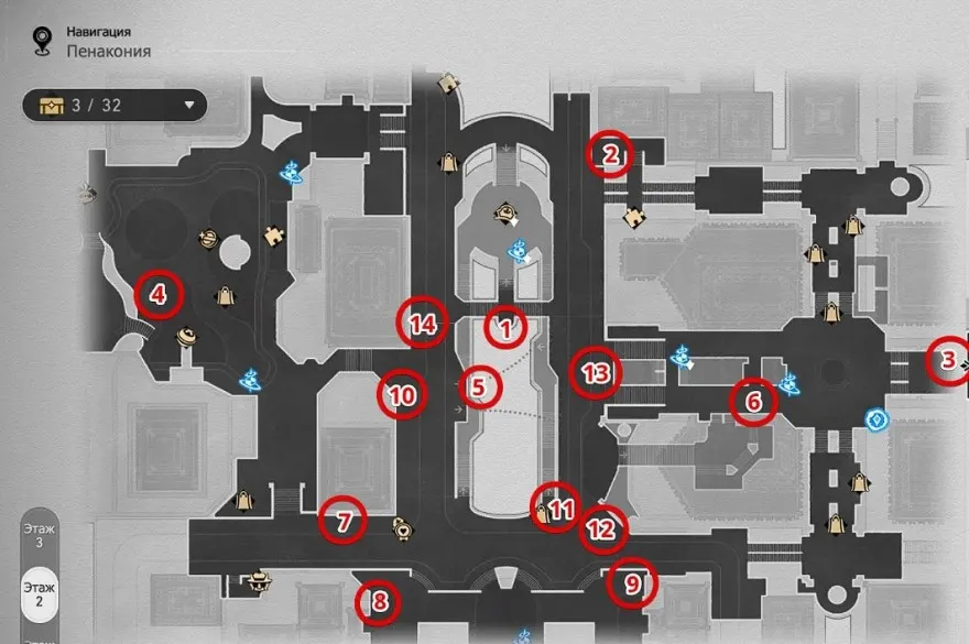 Vị trí tất cả Bánh Răng