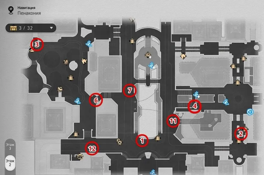 Vị trí tất cả Bánh Răng