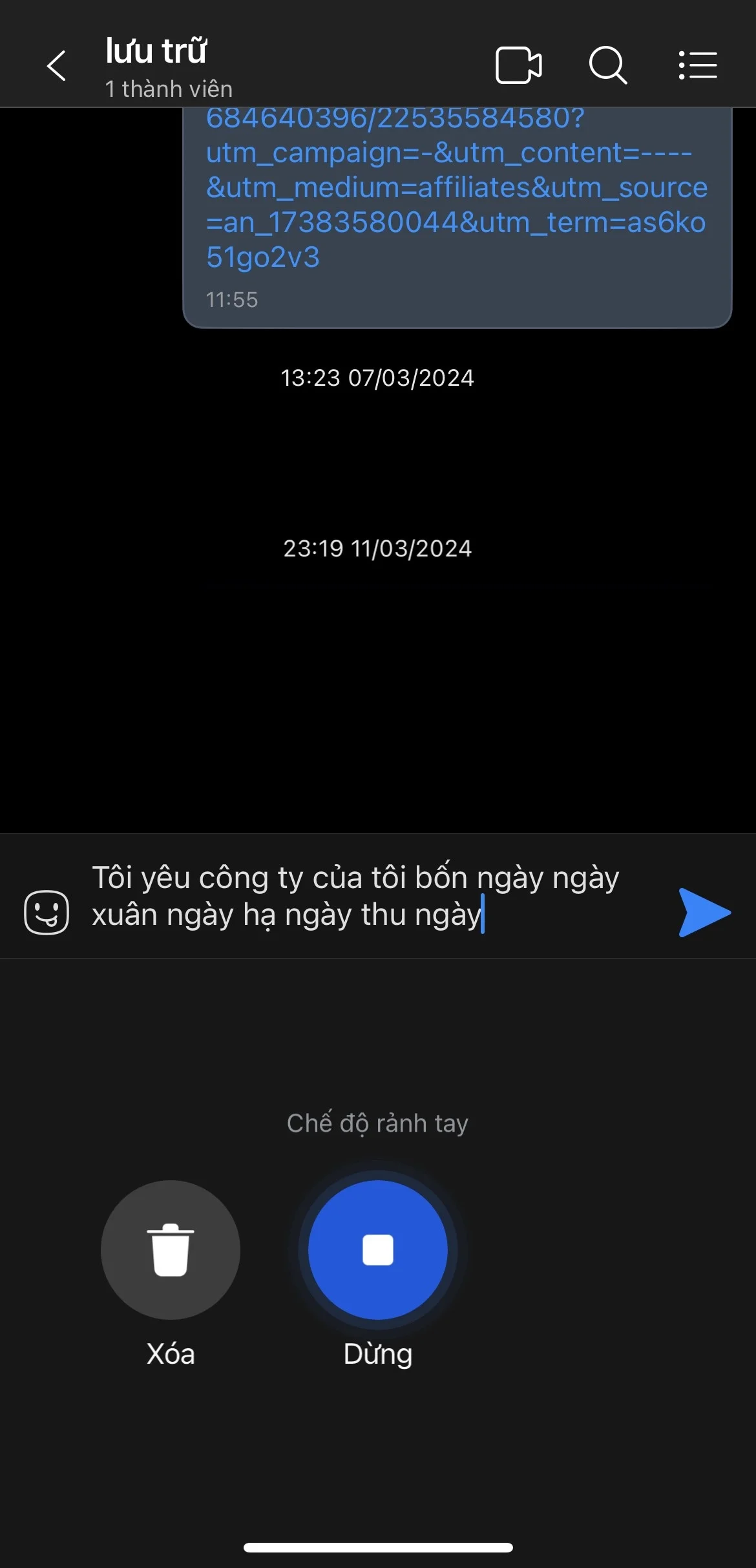 Cách chuyển giọng nói thành văn bản trên Zalo
