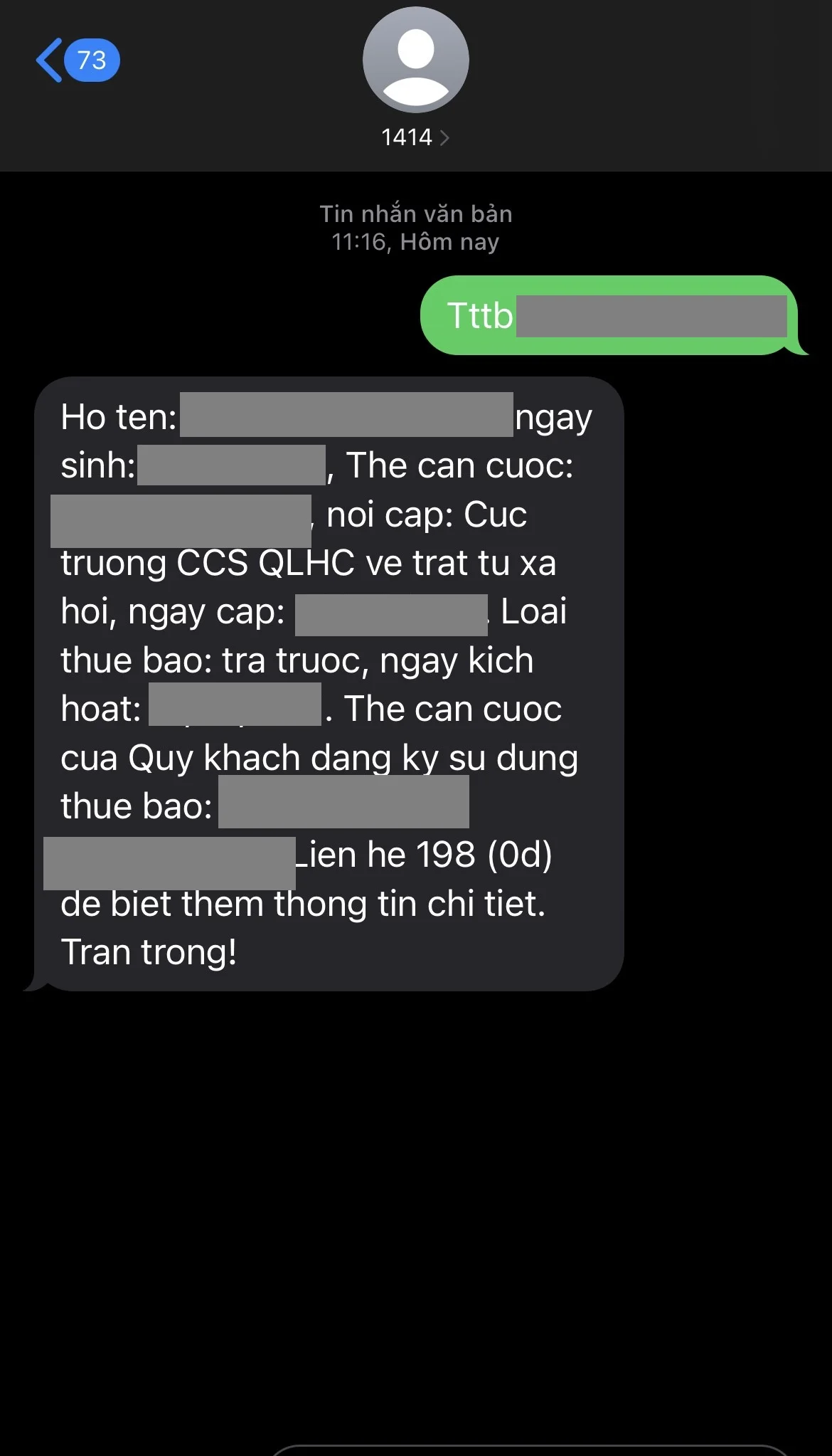 Cách xem mình đang đứng tên bao nhiêu SIM