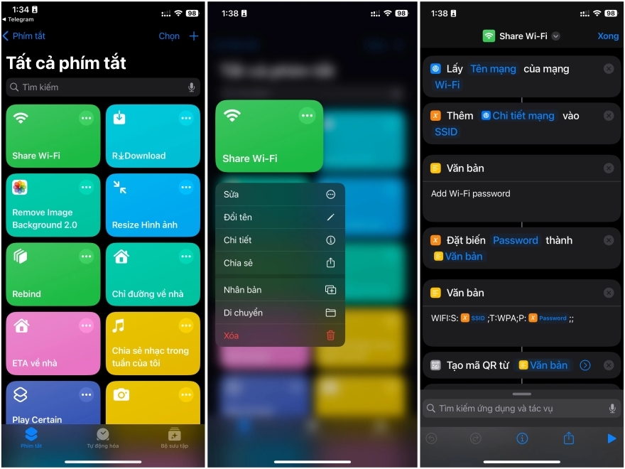 chia sẻ Wi-Fi trên Android và iOS