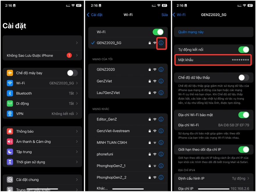 chia sẻ Wi-Fi trên Android và iOS