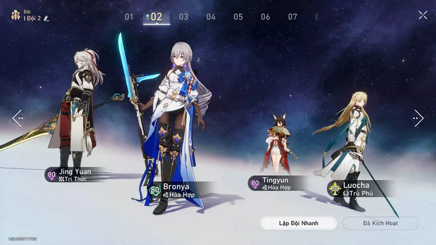 Đội hình lấy full sao Ăn Nói Lưu Loát