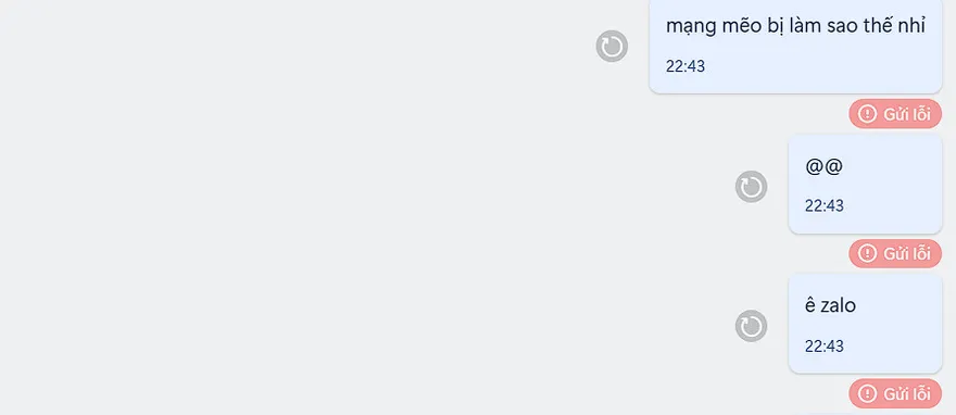 Facebook, Messenger lỗi
