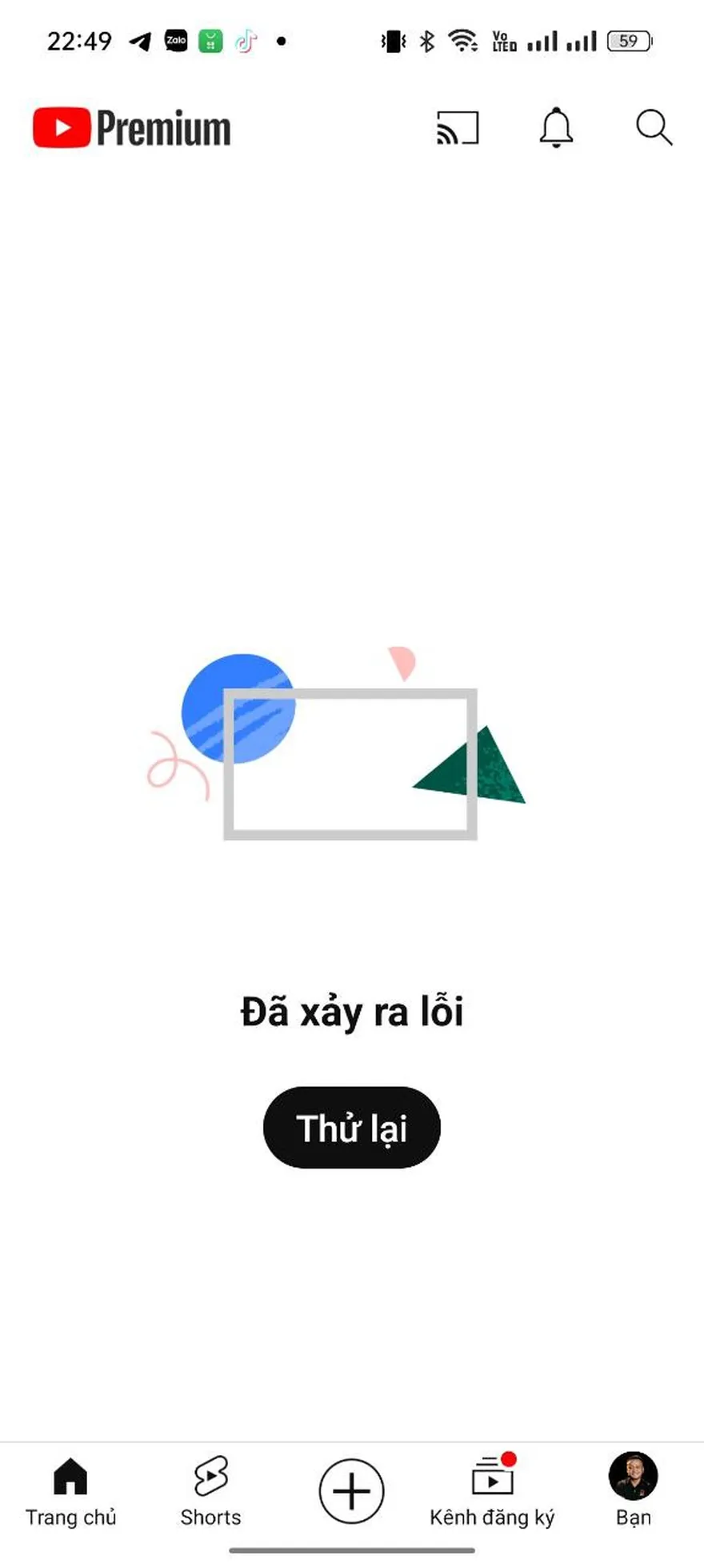 Facebook, Messenger lỗi