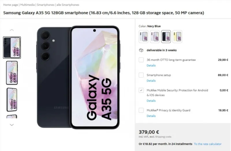Galaxy A55 và Galaxy A35 đã được mở bán