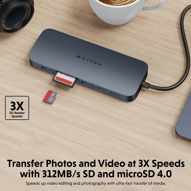 Hub chuyển đổi HyperDrive Next 11 in 1 Port Type-C Dual 4K HDMI HD4006GL