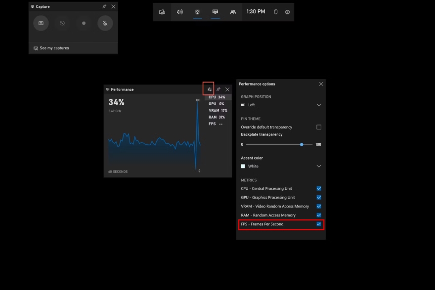 hiển thị FPS trong game trên Windows 11