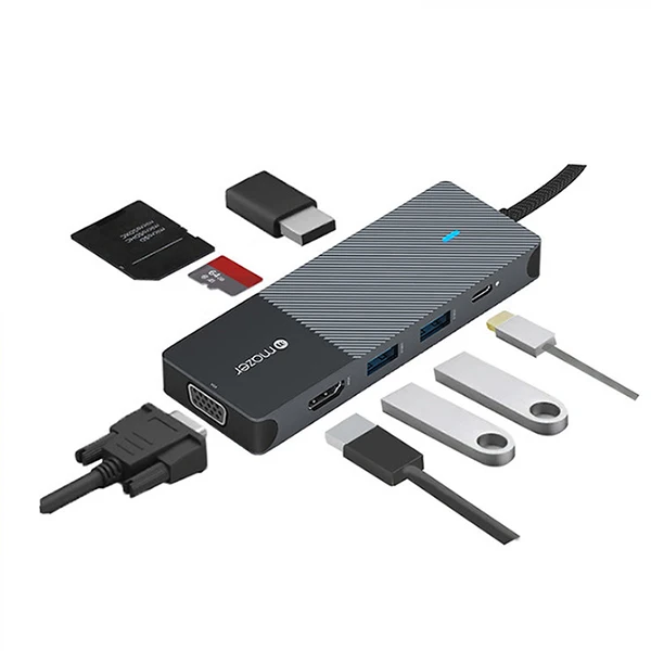 Hub chuyển đổi Mazer 8 in 1 Type-C