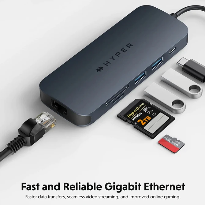 Hub chuyển đổi HyperDrive Next 8 in 1 Port Type-C HD4004GL