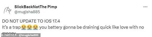 iOS 17.4 gây ra lỗi hao pin