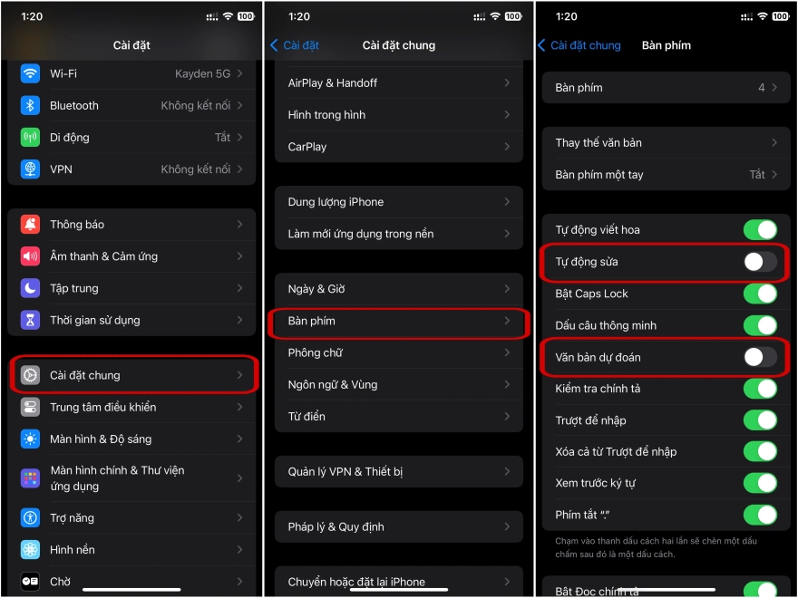 Khắc phục lỗi bàn phím trên iOS 17.4.1