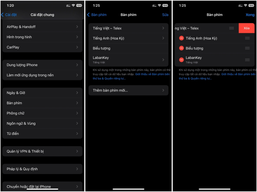 Khắc phục lỗi bàn phím trên iOS 17.4.1