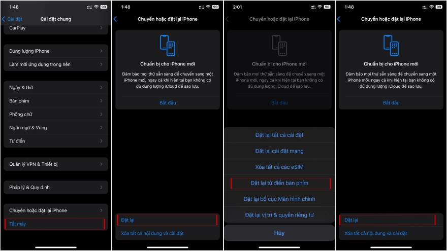 Khắc phục lỗi bàn phím trên iOS 17.4.1