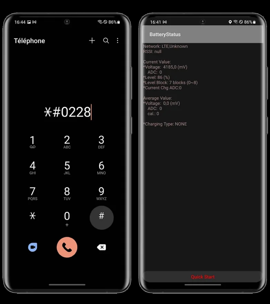 kiểm tra tình trạng pin trên điện thoại Galaxy
