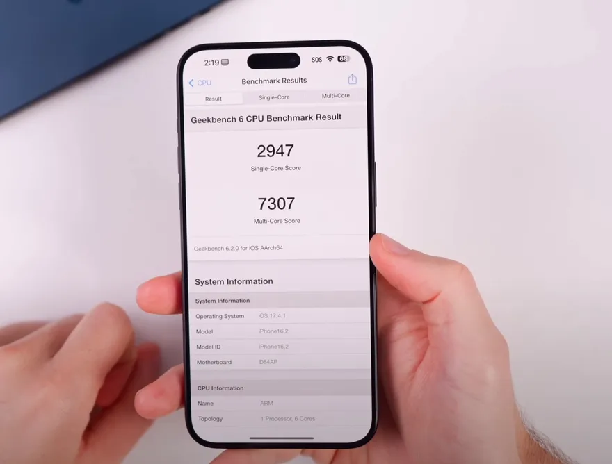 Pin và hiệu suất iOS 17.4.1