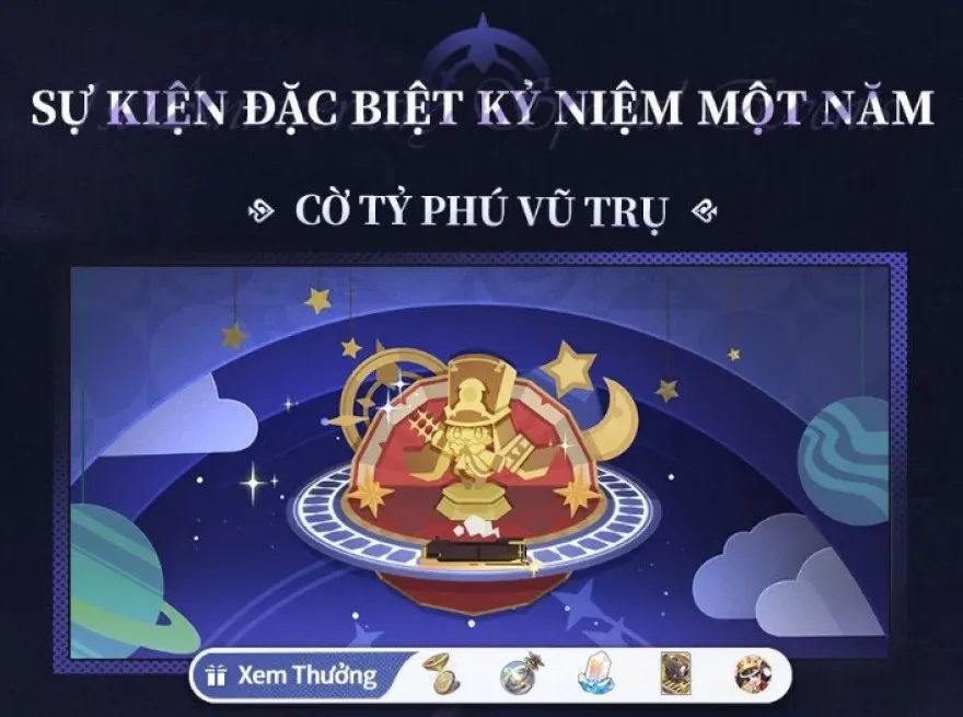 quà tặng kỷ niệm 1 năm Honkai: Star Rail