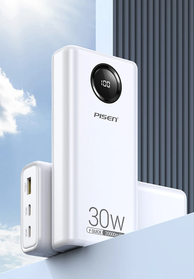Pin sạc dự phòng Pisen 20.000 mAh 30W QUICK Power Cube