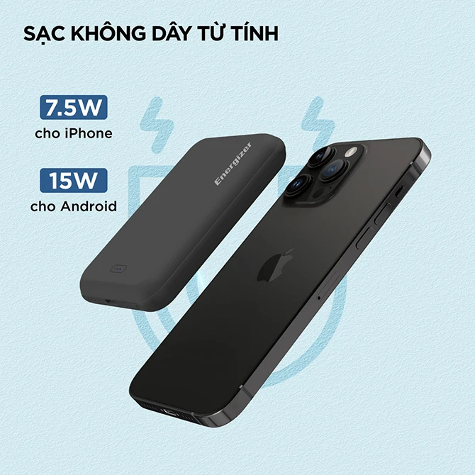 Pin sạc dự phòng Energizer 10.000 mAh 22.5W QM10002PQ