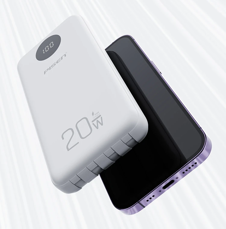 Pin sạc dự phòng Pisen 10.000 mAh 20W PowerFo Library