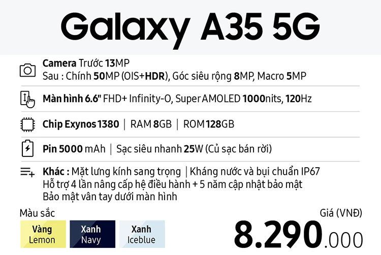 Samsung Galaxy A35 5G 128GB 8GB