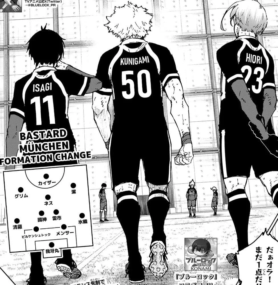 Spoiler Blue Lock Chap 254: Kunigami Đối Đầu Với Shidou