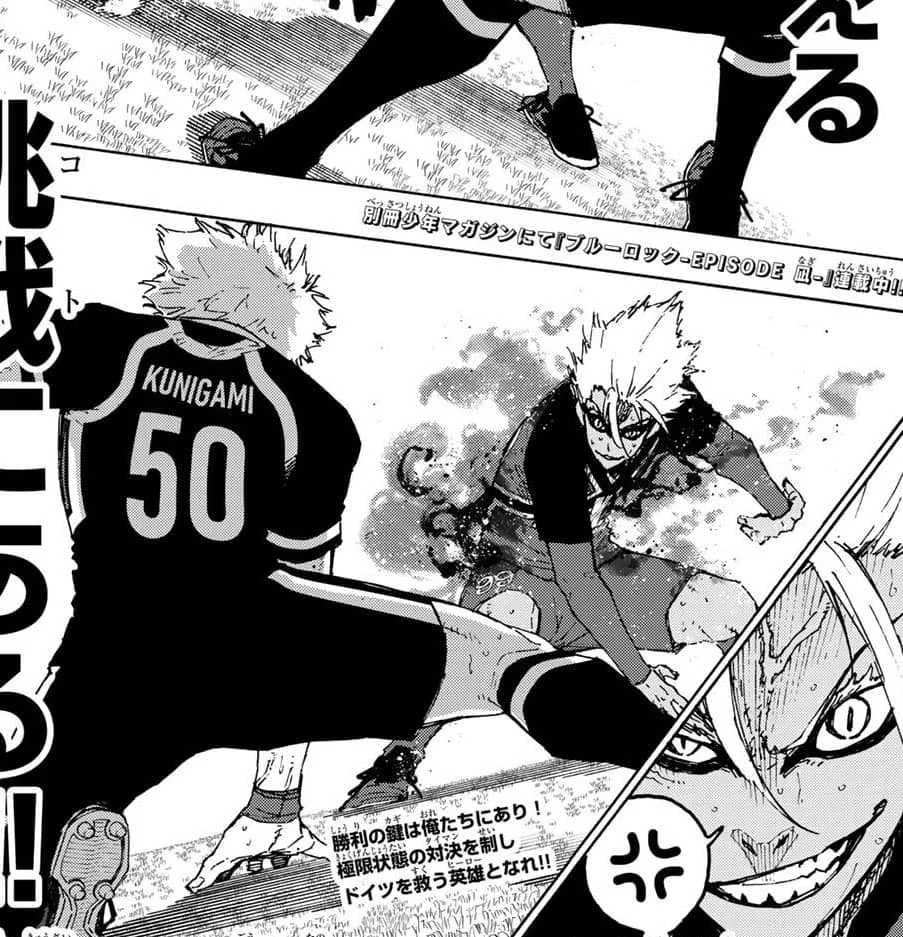 Spoiler Blue Lock Chap 254: Kunigami Đối Đầu Với Shidou