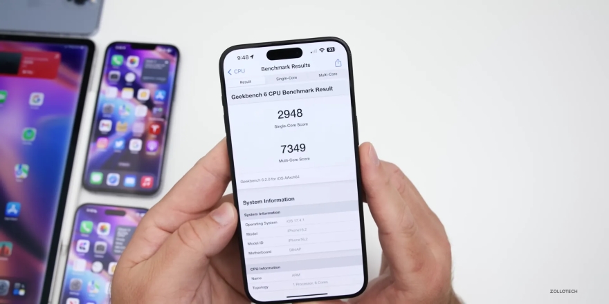 thời lượng pin và hiệu năng trên bản iOS 17.4.1 mới