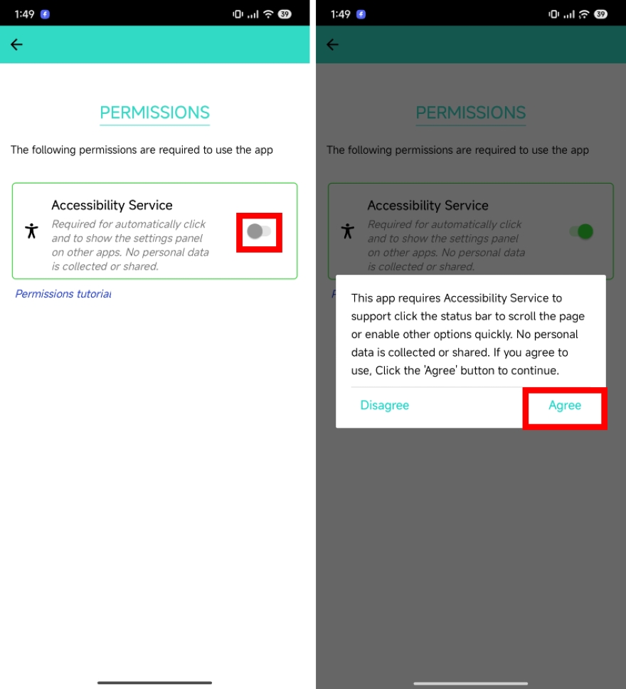 tính năng cuộn trang của iPhone trên các dòng Android