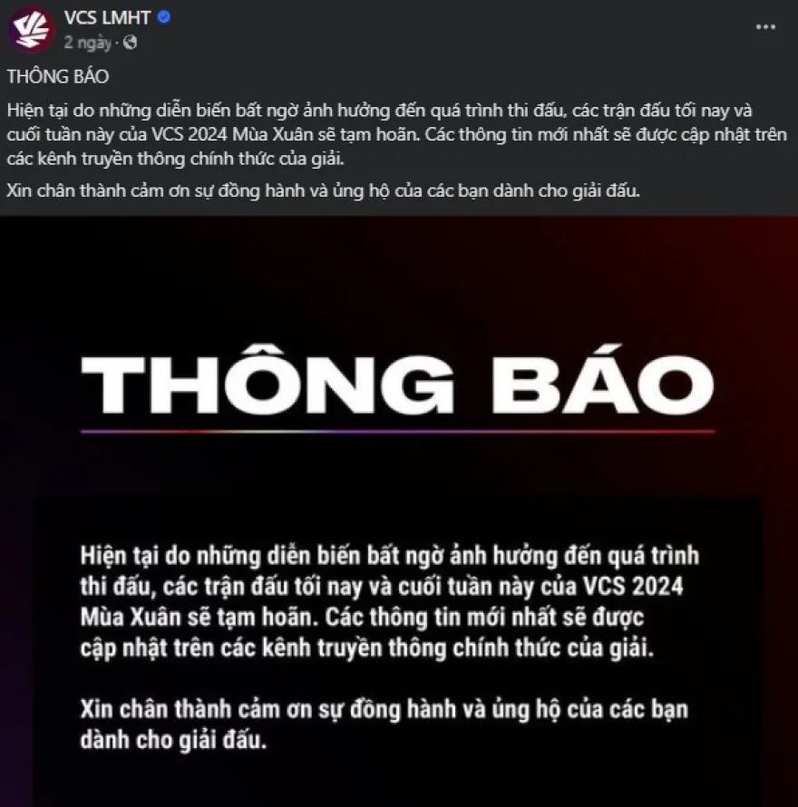 drama VCS Mùa Xuân 2024