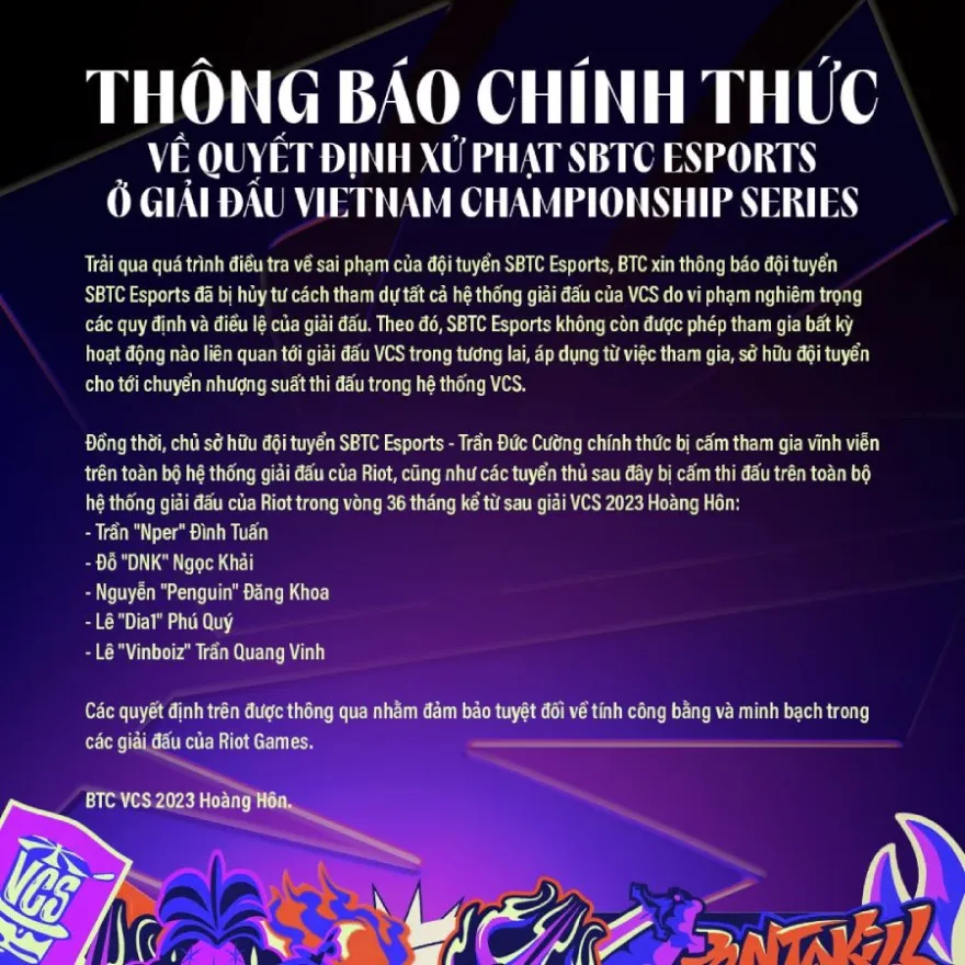 drama VCS Mùa Xuân 2024