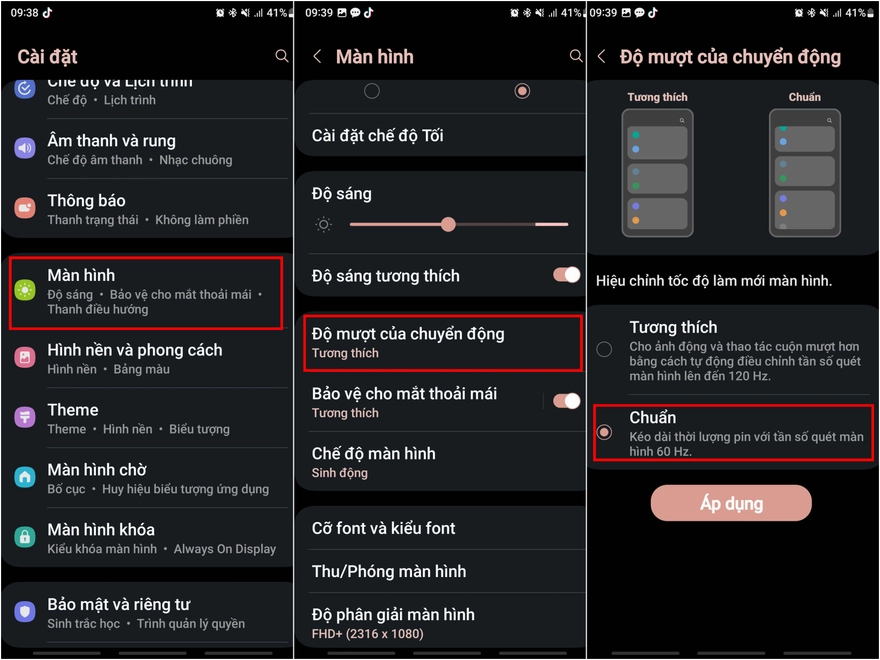 tối ưu hoá thời lượng pin trên Galaxy A53