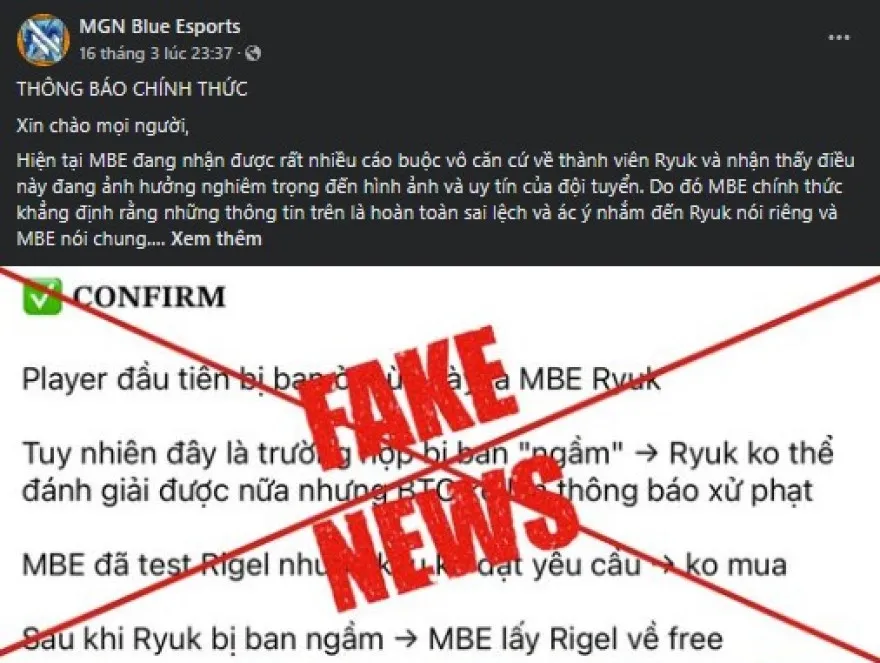 VCS 2024 Mùa Xuân tạm hoãn