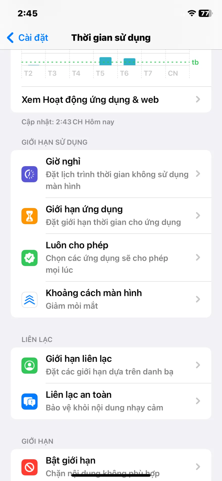 Cách cài đặt chế độ trẻ em trên iPhone
