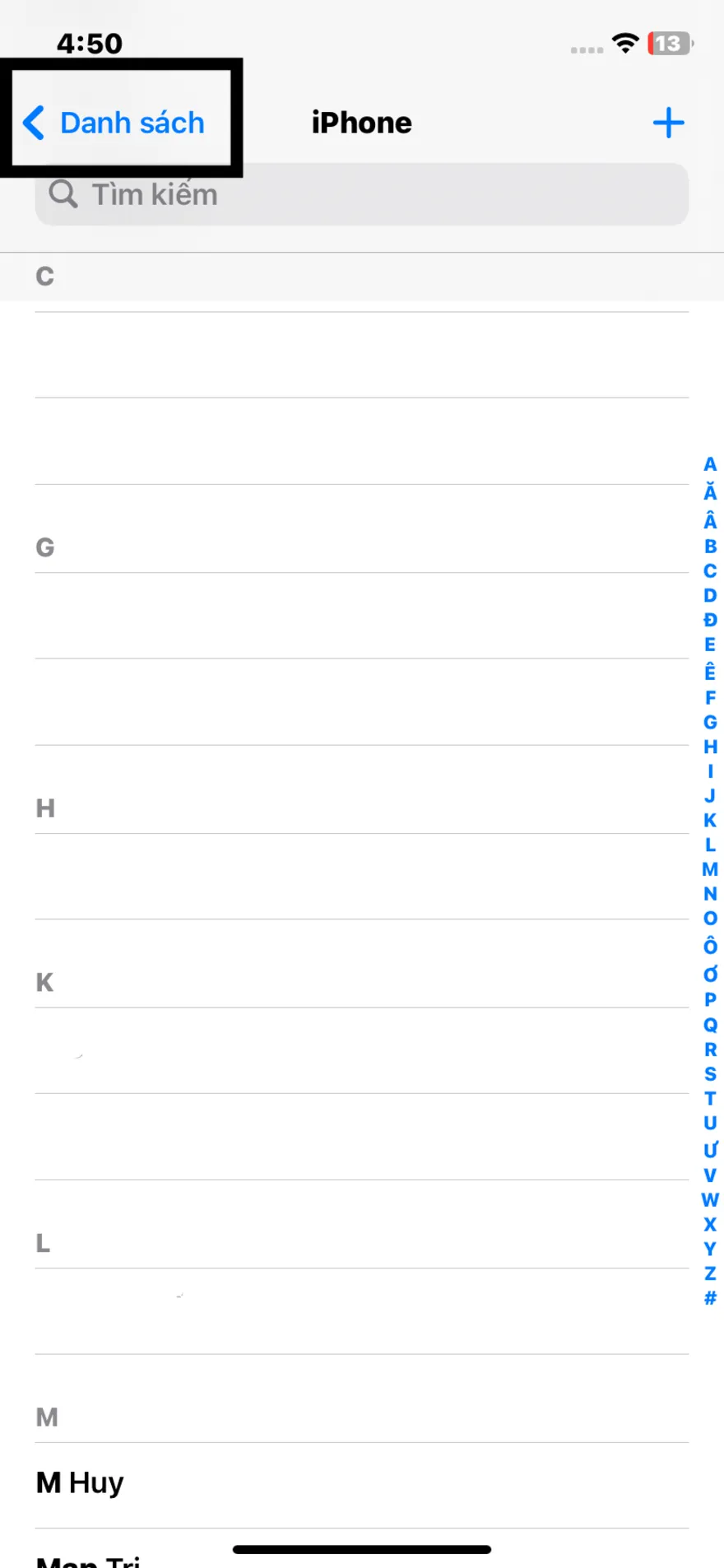 Cách phân loại danh bạ thành các nhóm trên iPhone 