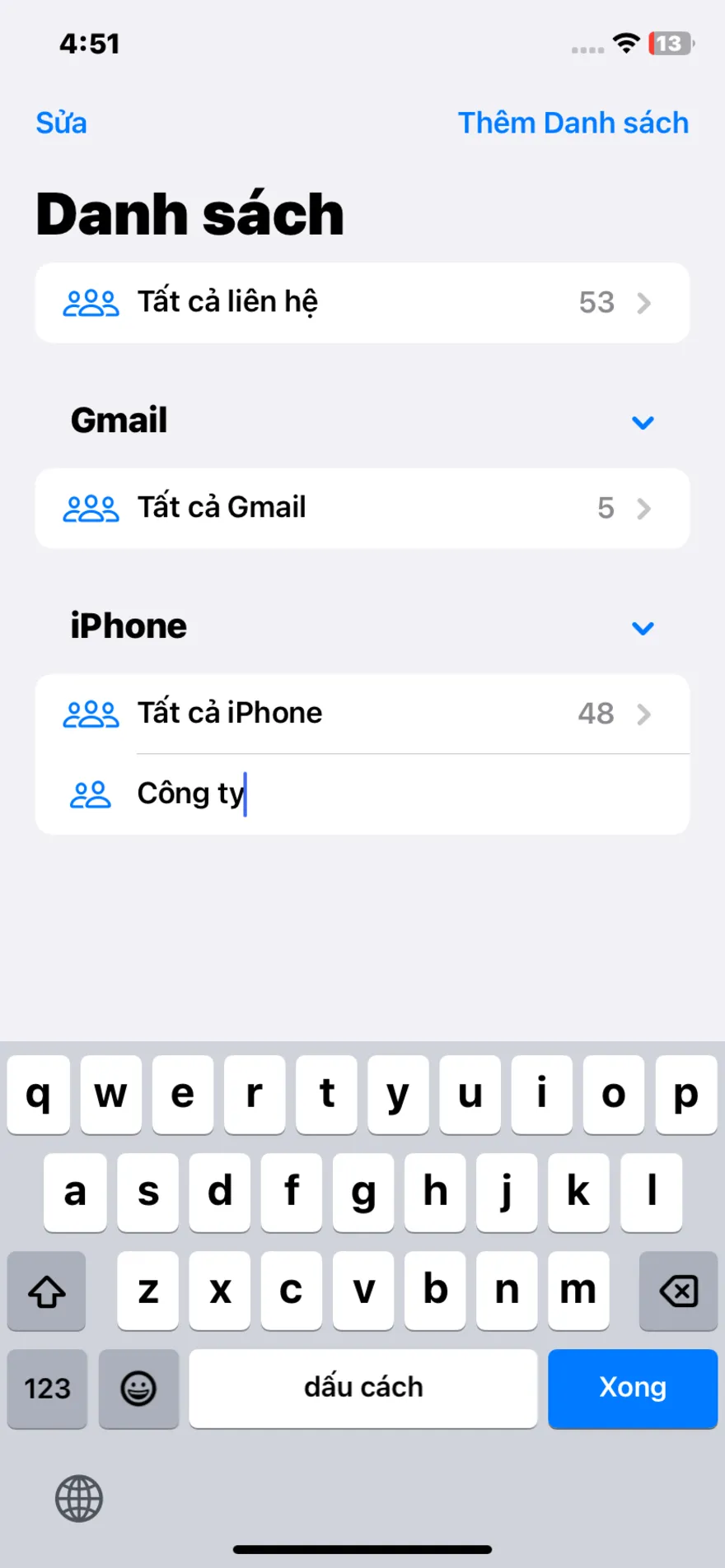 Cách phân loại danh bạ thành các nhóm trên iPhone 