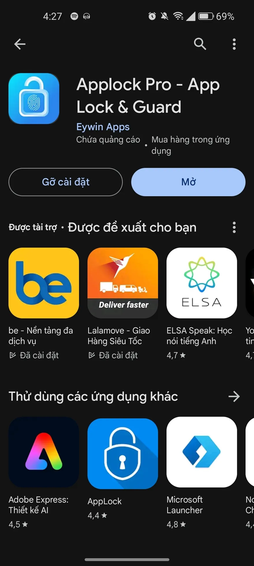 Cách đặt mật khẩu riêng cho ứng dụng Android 