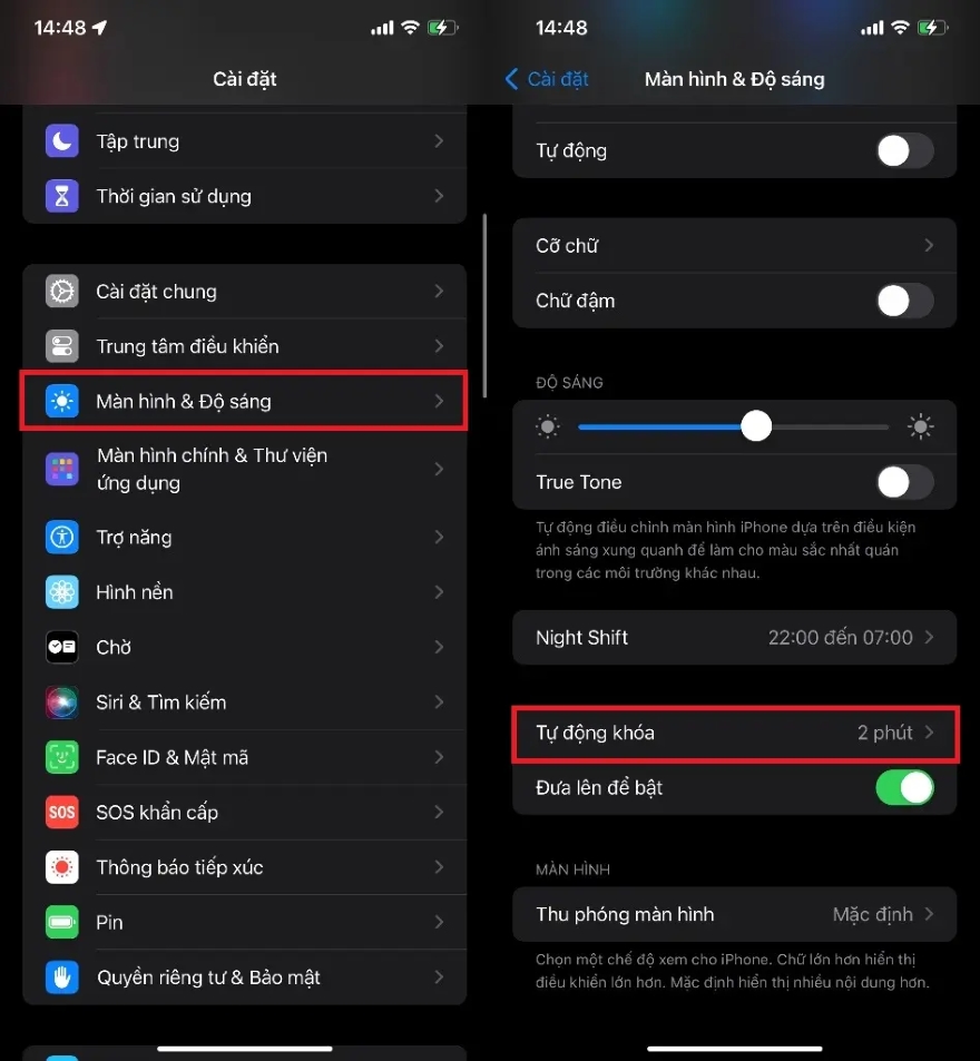 Cách để màn hình iPhone luôn sáng vô cùng đơn giản
