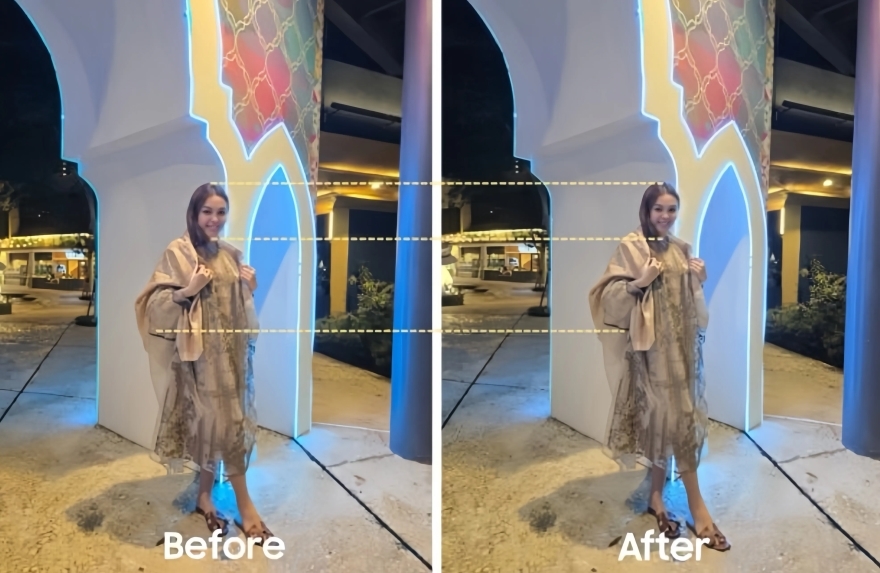Cách dùng tính năng Camera Shift trong One UI 6.1