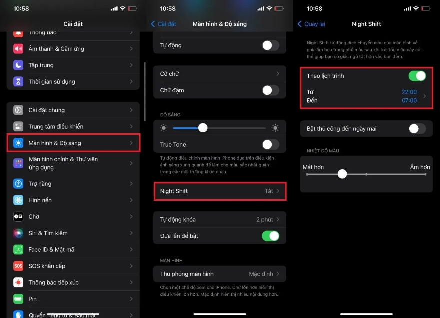 Cách giúp bảo vệ đôi mắt khi dùng iPhone vào ban đêm