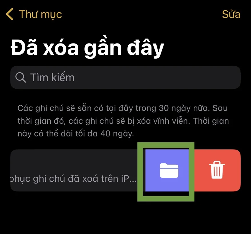 Cách khôi phục lại các ghi chú đã xóa trên iPhone