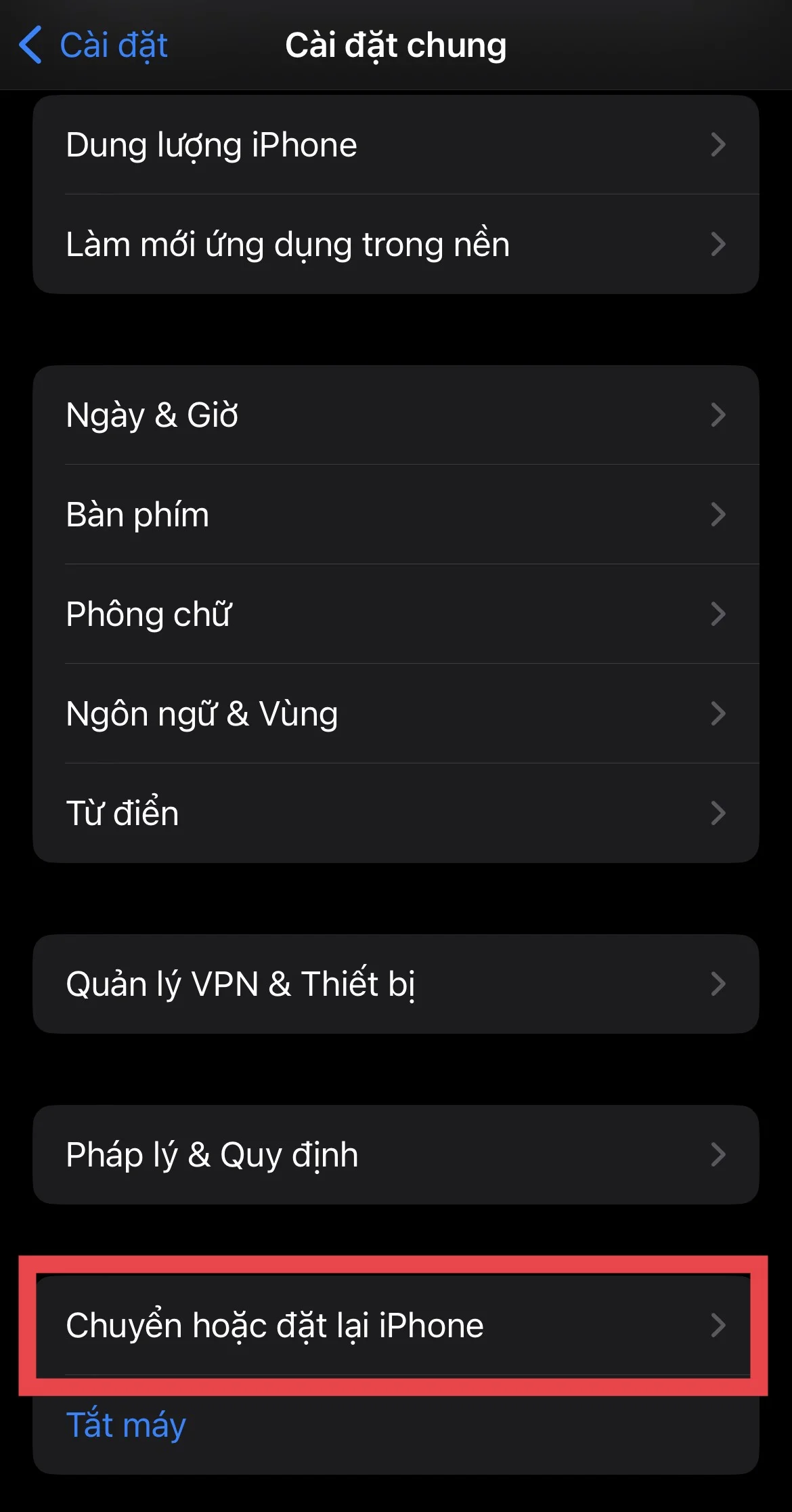 Cách reset lại cài đặt mạng trên iPhone