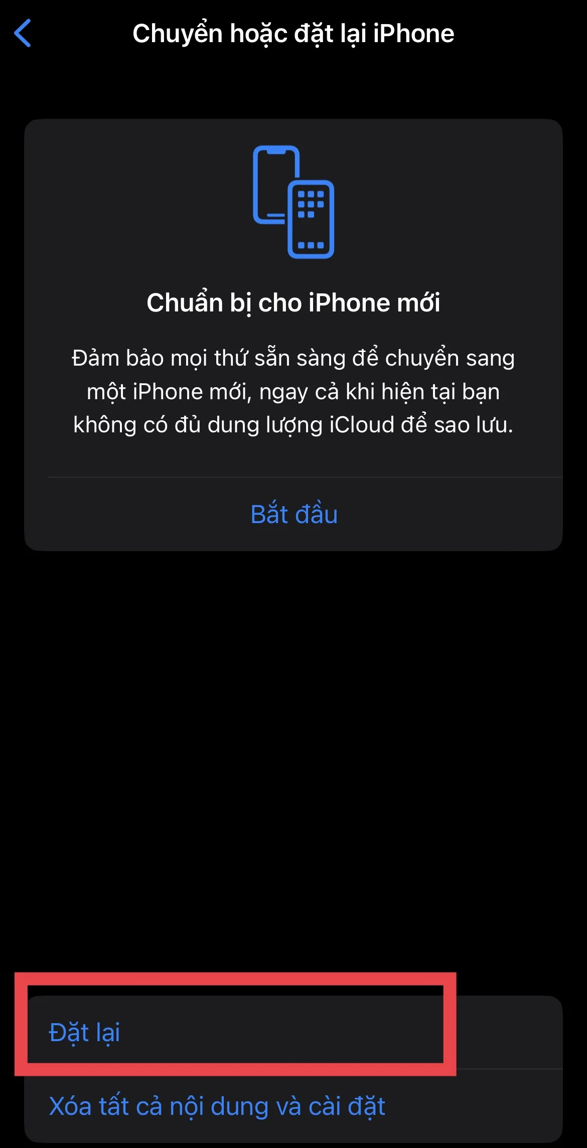 Cách reset lại cài đặt mạng trên iPhone