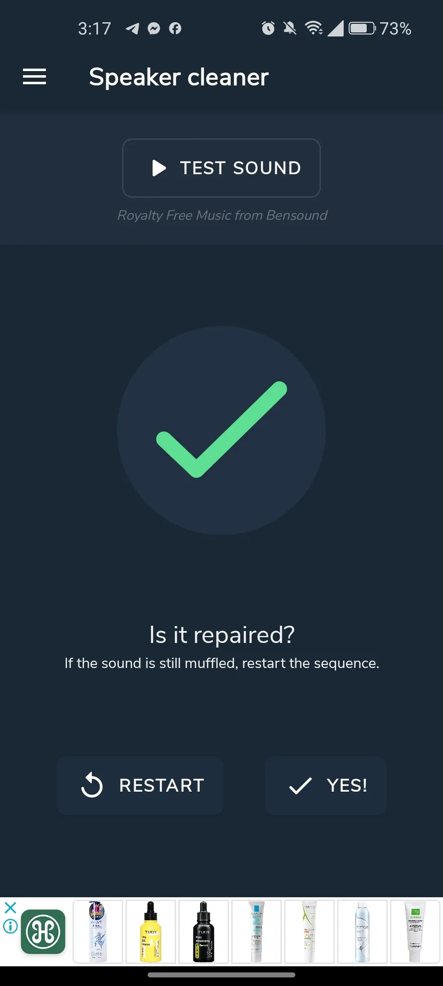 Cách sử dụng ứng dụng làm sạch loa Android Speaker cleaner 