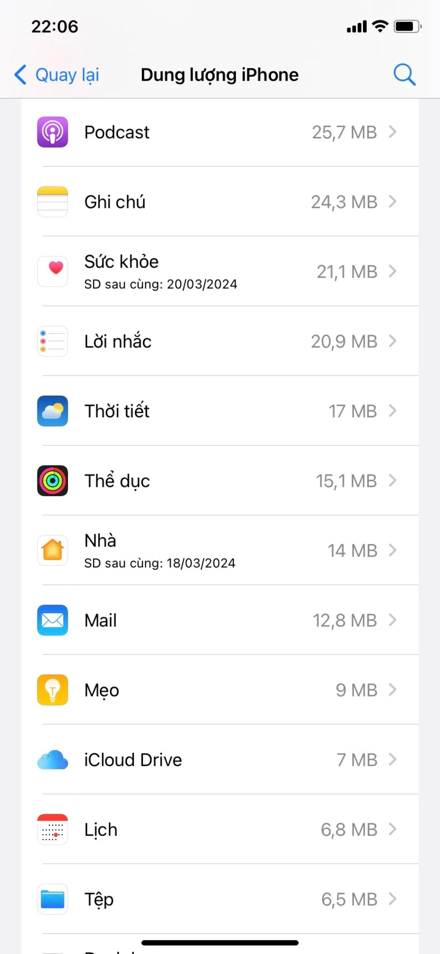 Cách tiết kiệm bộ nhớ cho iPhone 