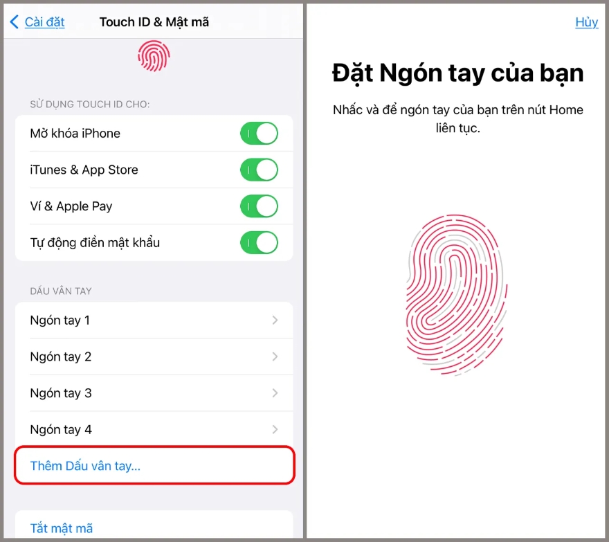 cải thiện độ chính xác của cảm biến vân tay