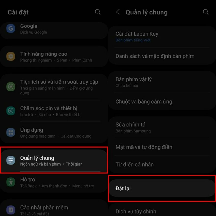 điện thoại Galaxy bị mất Wifi