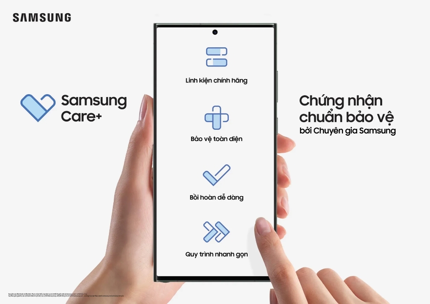 Giảm 30% chi phí mua gói Samsung Care+