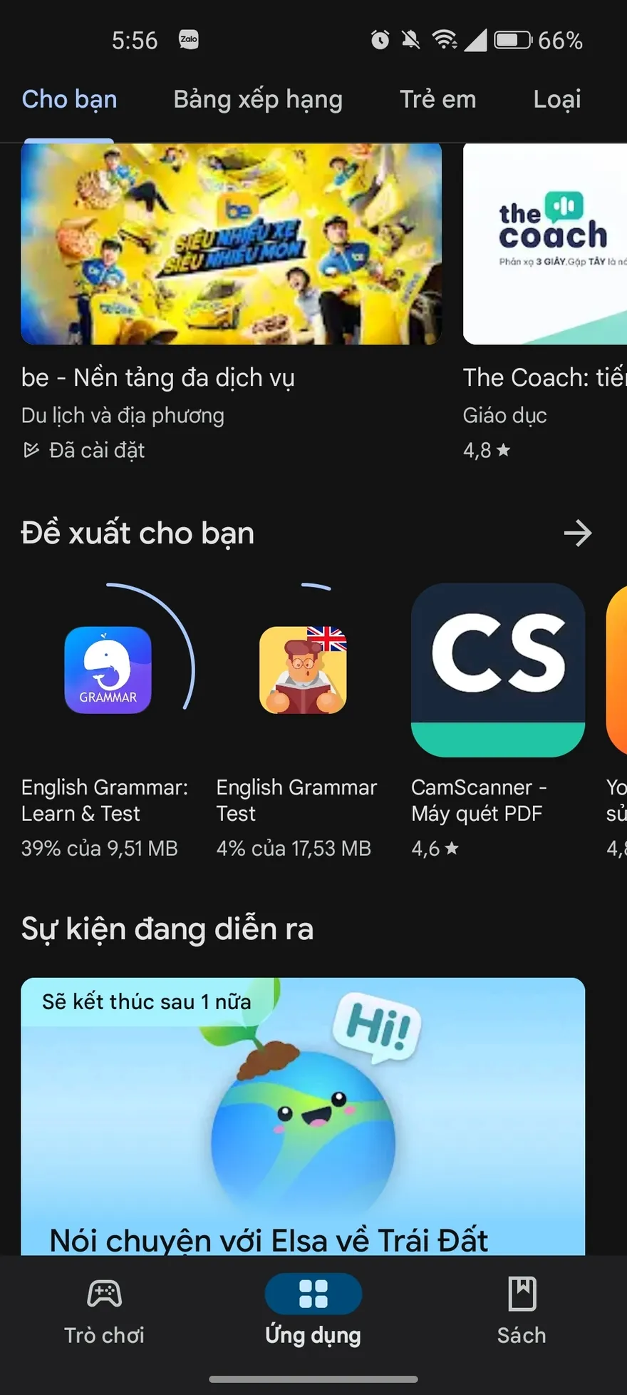 Google Play Store cho phép tải xuống nhiều ứng dụng cùng lúc